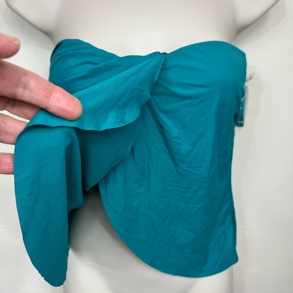 NWT Vince Camuto Bandeau Full Torso With Adjustable Removable Strap Swim Top - Picture 2 of 10